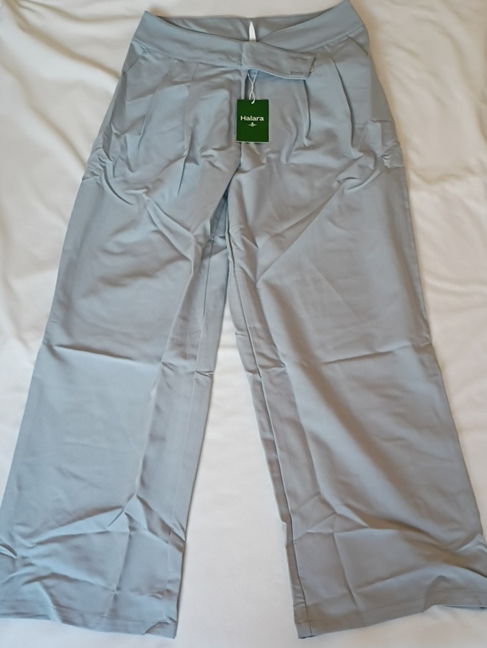 Halara Women’s Light Soft Blue Athleisure Wide-Leg Pants 002